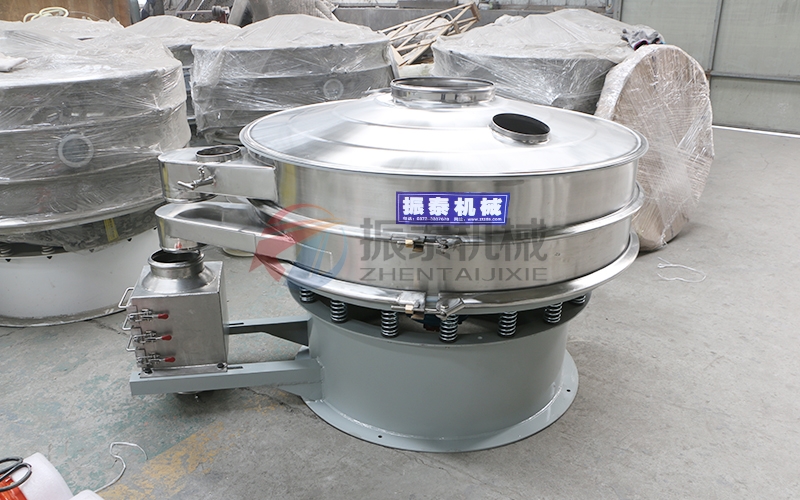 振動篩篩分時加裝抽屜式除鐵器 振動篩篩分時加裝抽屜式除鐵器