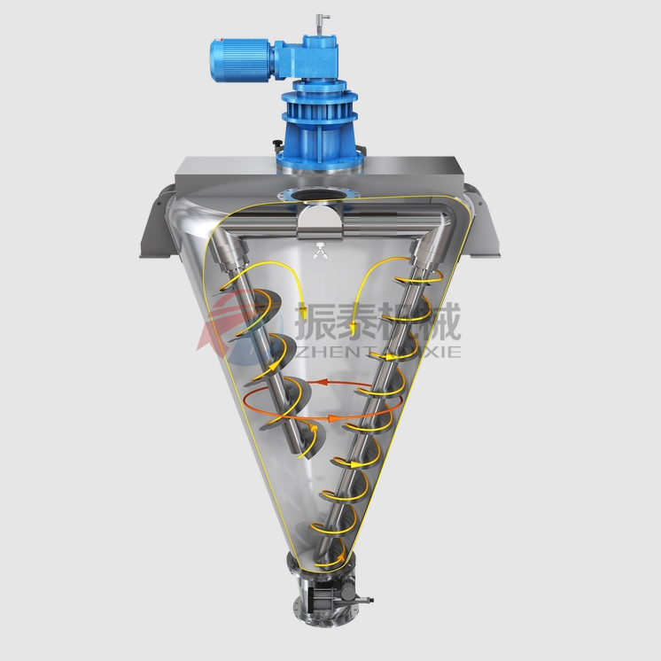 化工染料混合雙螺旋錐形混合機原理 化工染料混合雙螺旋錐形混合機原理